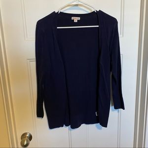 Merona navy blue cardigan size L